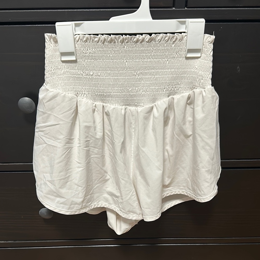 Aerie white athletic shorts